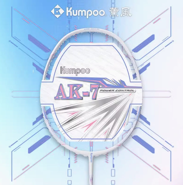 Kumpoo AK-7 Badminton Racket 5UG5 White (All Set)