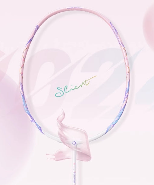 Kumpoo Flower Partner Pro Badminton Racket 4UG5 Pink (All Set)