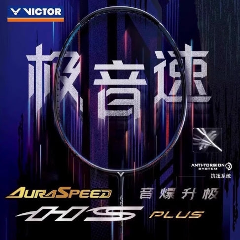 Victor AuraSpeed HyperSonic Plus (HS PLUS) Badminton Racquet 3UG5 Black