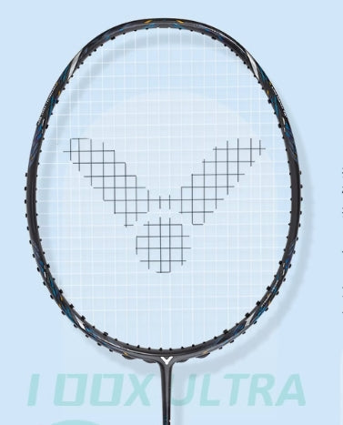 (EOFY SALE) Victor Auraspeed 100X Ultra Badminton Racquet 4UG5 Black/Deep Green
