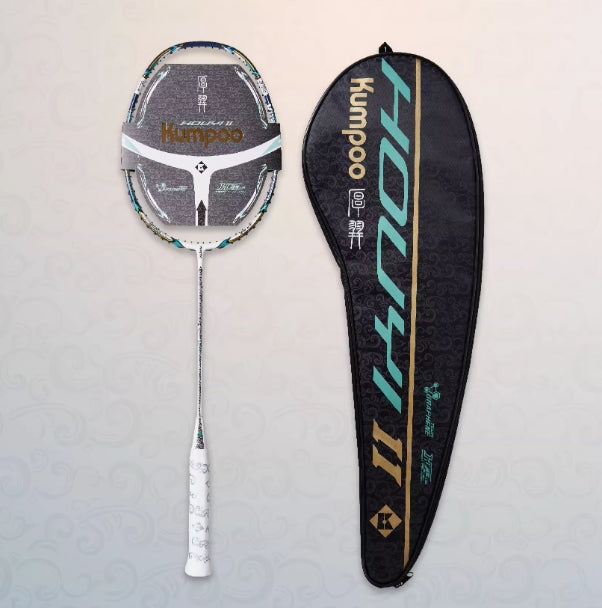 Kumpoo Houyi II Badminton Racquet 4UG5 White/Green (All Set)