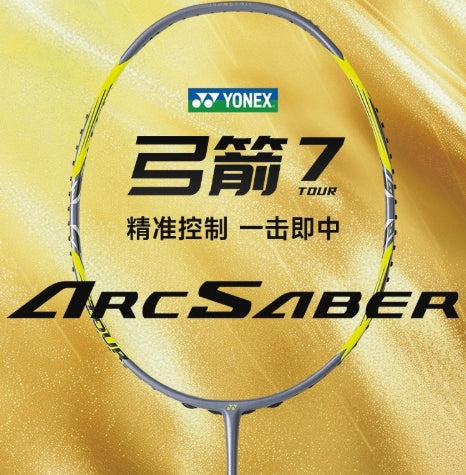 Yonex ArcSaber 7 Tour Badminton Racquet Grey/Yellow