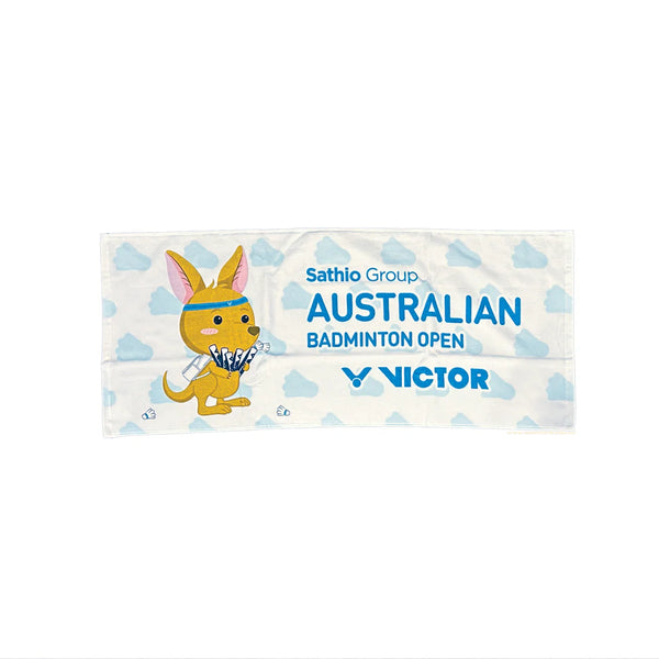 Victor 2025 Badminton Australia Open Souvenir Sports Towel TWABO2502 A White