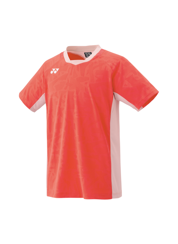 Yonex 2025 Men's Crew Neck Shirt 10634EX Coral Red