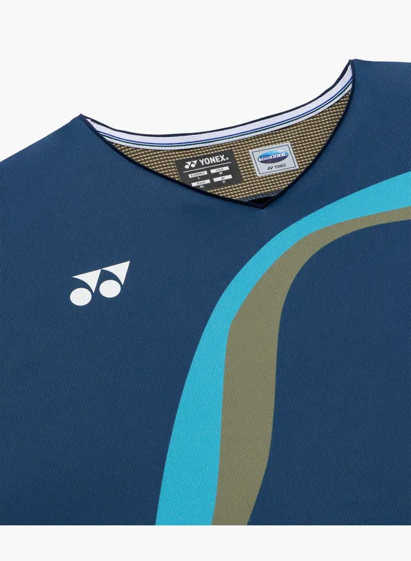 Yonex 2026 Mens Crew Neck Shirt 10717EX INDIGO BLUE