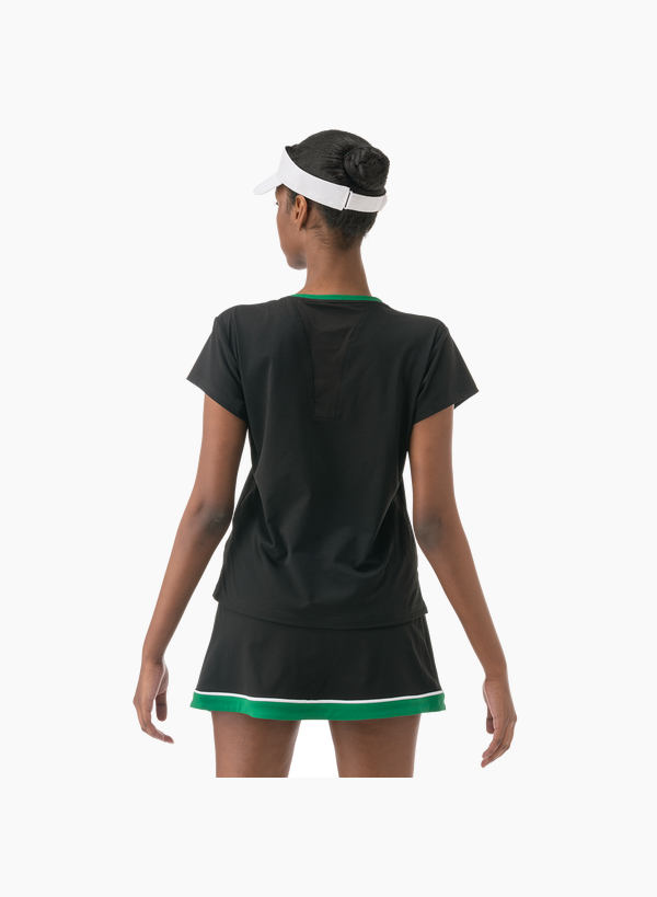 Yonex 2025 Womens Crew Neck Shirt 20837EX Black