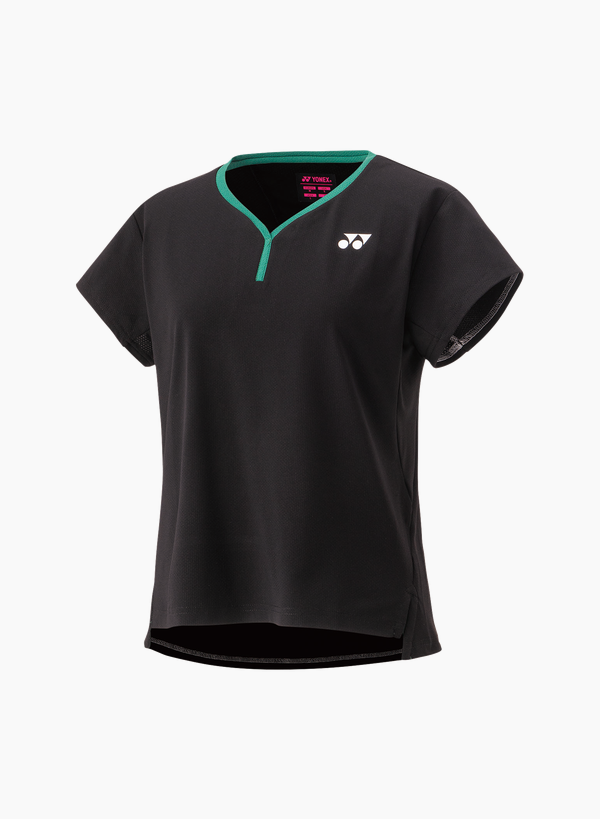 Yonex 2025 Womens Crew Neck Shirt 20837EX Black