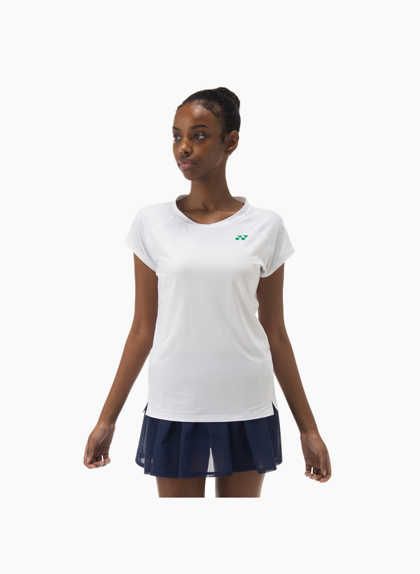 Yonex 2025 Womens Crew Neck Shirt 20839EX White