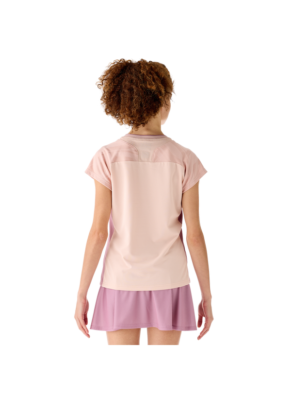 Yonex 2025 Women's Crew Neck Shirt 20844YX Smoke Pink