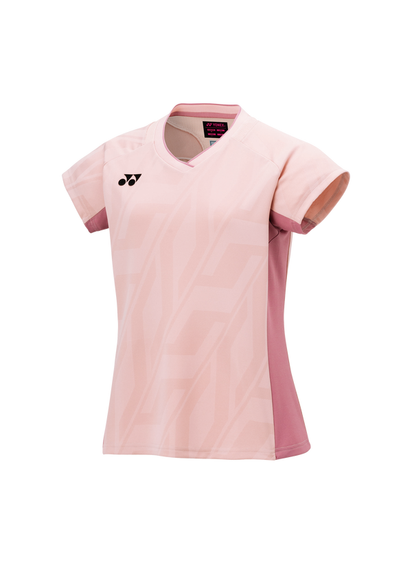 Yonex 2025 Women's Crew Neck Shirt 20844YX Smoke Pink