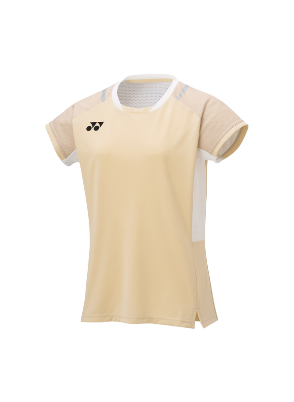 Yonex 2025 Women's Crew Neck Shirt 20845YX Ice Beige