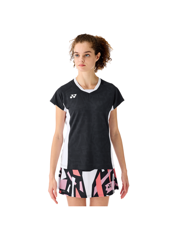 Yonex 2025 Women's Crew Neck Shirt 20848EX Black