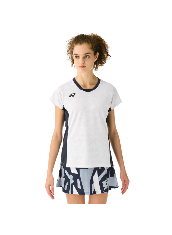 Yonex 2025 Women's Crew Neck Shirt 20848EX White