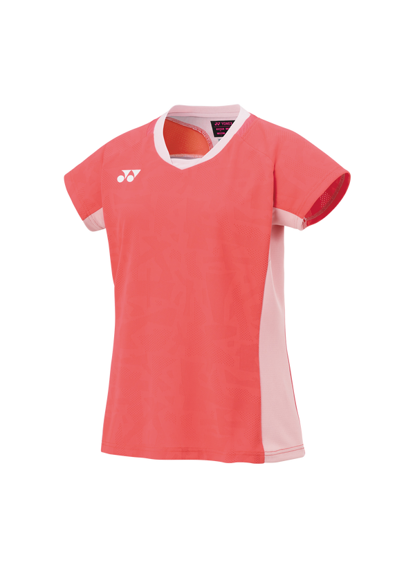 Yonex 2025 Women's Crew Neck Shirt 20848EX Coral Red