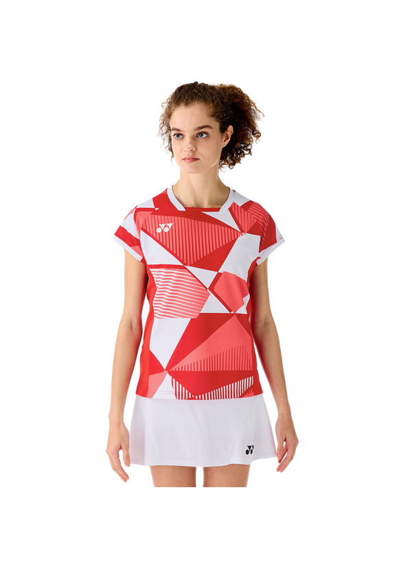 Yonex 2025 Women's Crew Neck Shirt 20850EX Tango Red