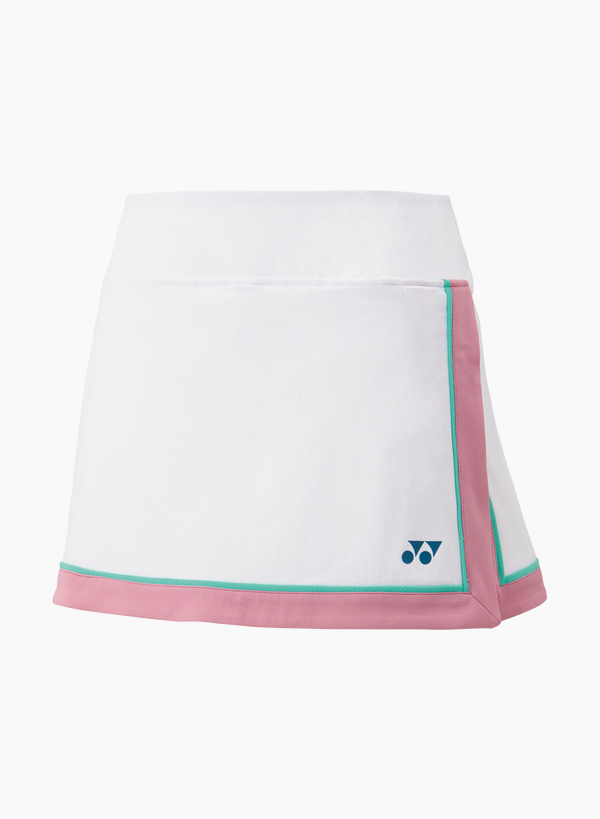 Yonex 2025 Womens Skirt (Inner Short) 26149EX White