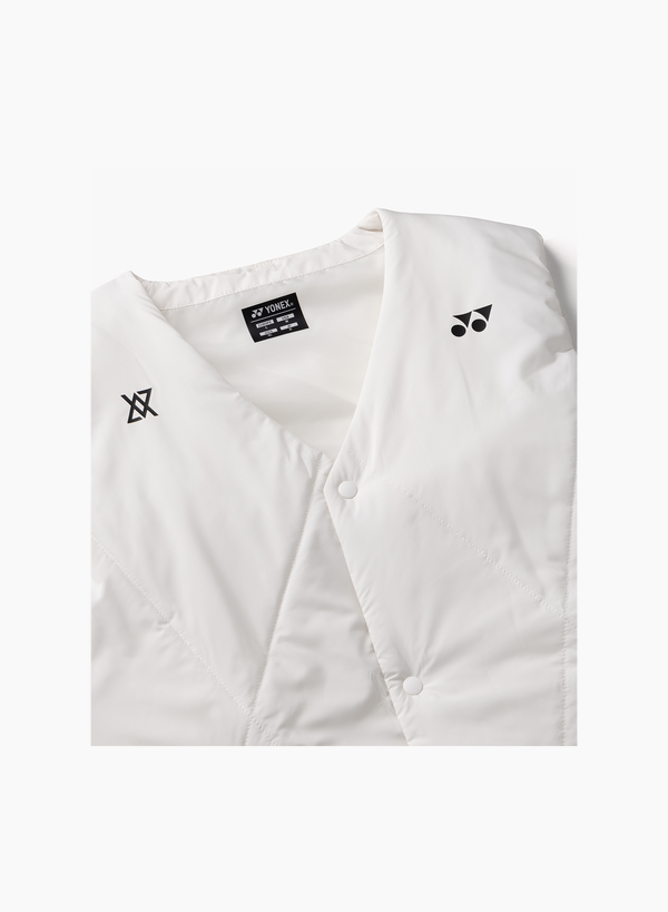 Yonex x Viktor Axelsen Unisex Padded Vest VA 90098EX White