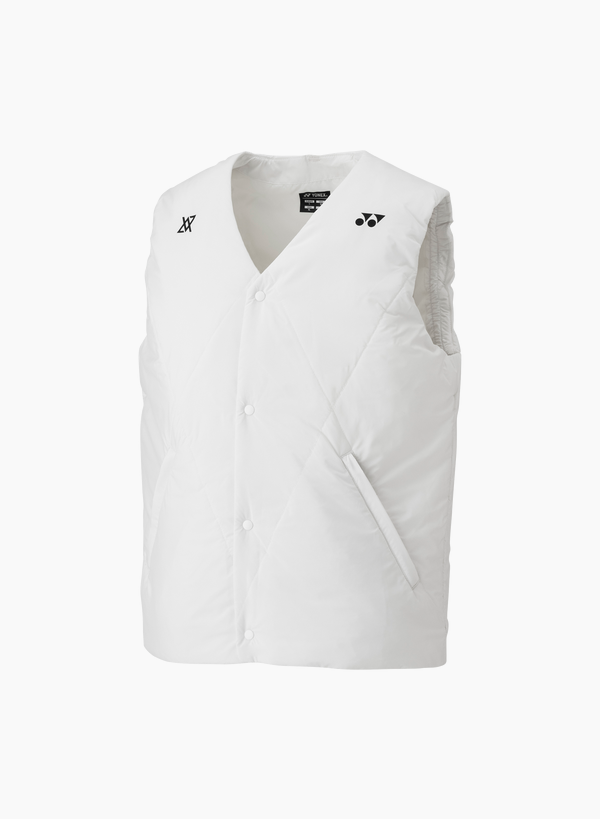 Yonex x Viktor Axelsen Unisex Padded Vest VA 90098EX White
