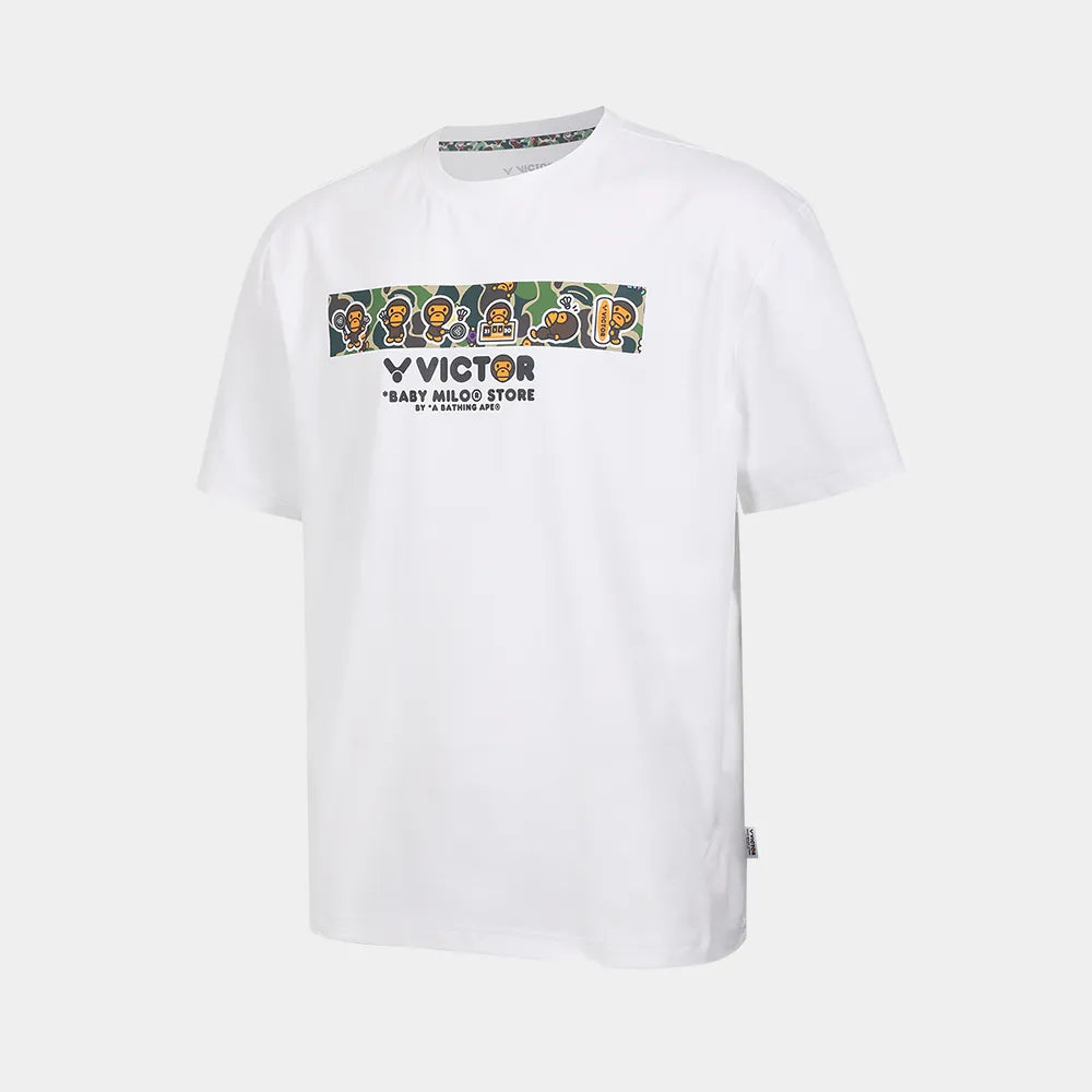 VICTOR x BABY MILO T-502BM A Milo Cloud unisex knitted badminton T-shirt