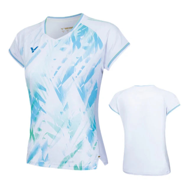 VICTOR 2025 Tournament Series T-56000 A White womens knitted T-shirt