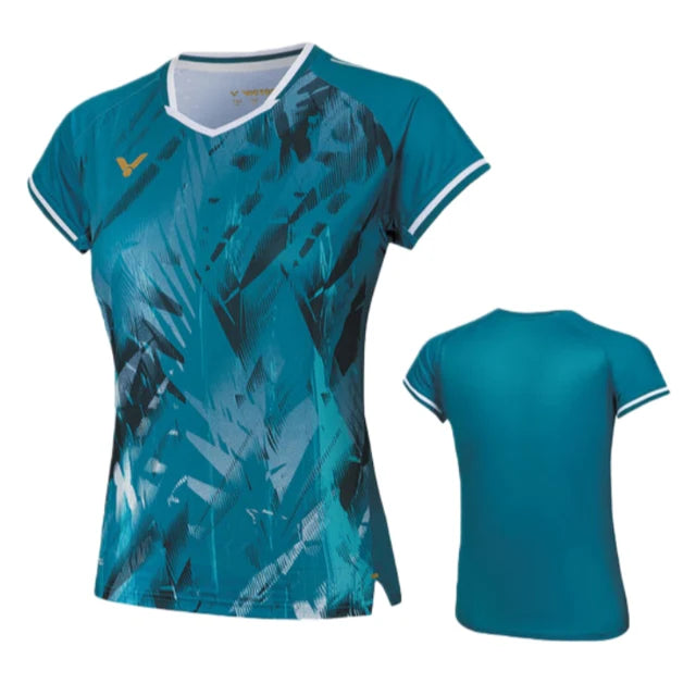 VICTOR 2025 Tournament Series T-56000 G Green womens knitted T-shirt
