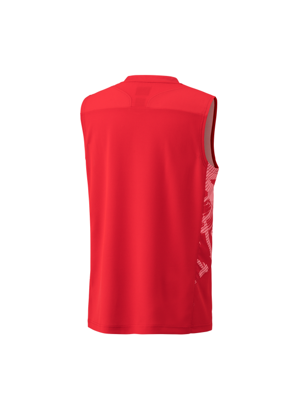 Yonex 2025 Men's Sleeveless Top 10643YX Tango Red
