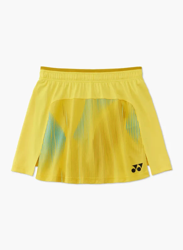 Yonex 2026 WOMENS SKIRT (WITH INNER SHORTS) 26196YX GOLDEN YELLOW