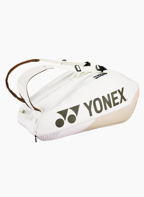 Yonex Pro 球拍羽毛球/网球运动包（6 件装）BA92426EX 沙色