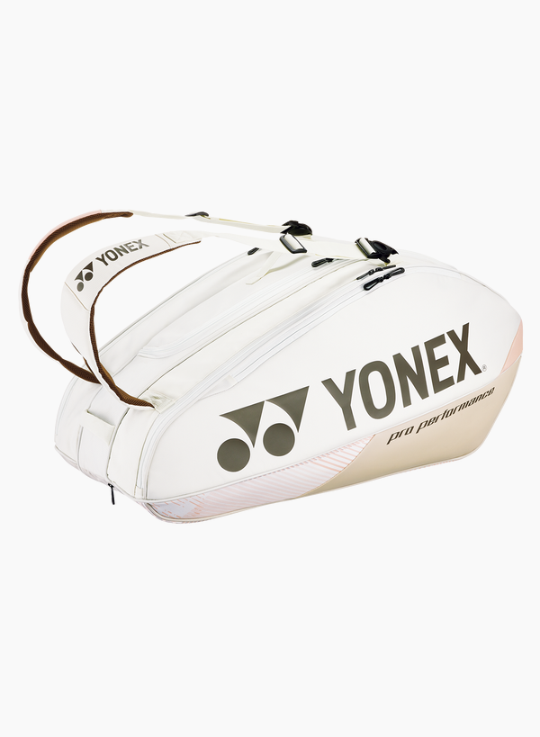 Yonex Pro 球拍羽毛球/网球运动包（9 件装）BA92429EX 沙色