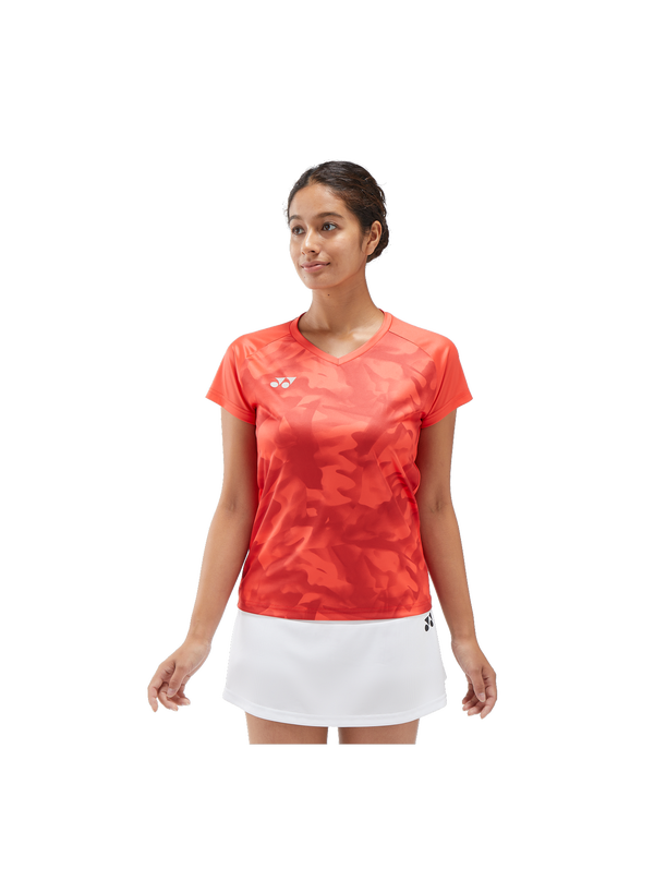 Yonex 2025 Women's Crew Neck Shirt YW0033EX Pearl Red