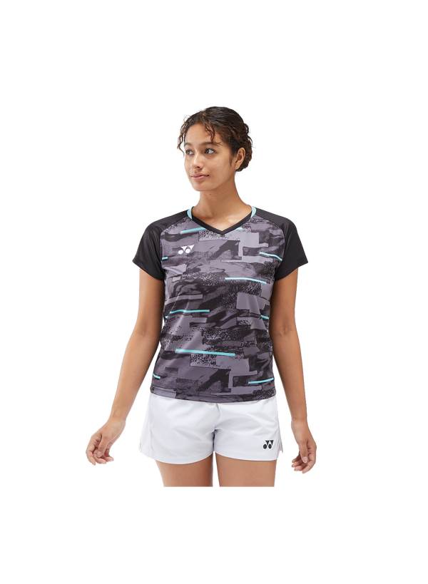 Yonex 2025 Women's Crew Neck Shirt YW0034EX Black