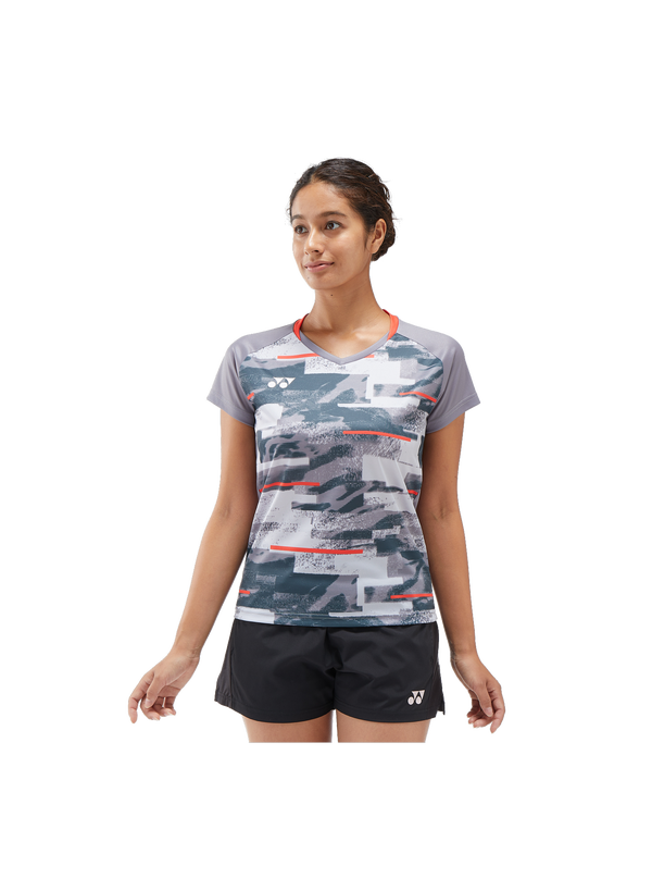 Yonex 2025 Women's Crew Neck Shirt YW0034EX Gray