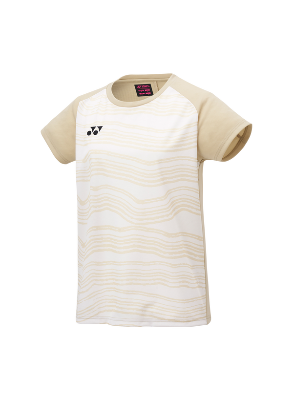 Yonex 2025 Women's Crew Neck Shirt YW0050EX Ice Beige