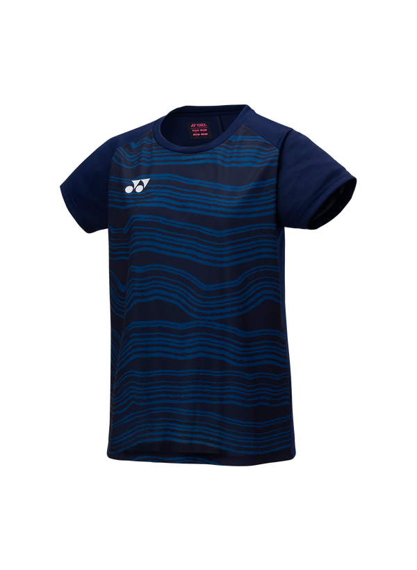 Yonex 2025 Women's Crew Neck Shirt YW0050EX Dark Navy