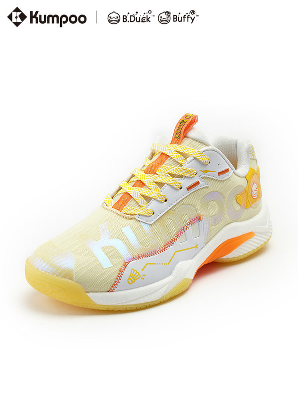 Kumpoo Badminton Shoes KH-D72PRO B. Duck Edition Orange/Yellow