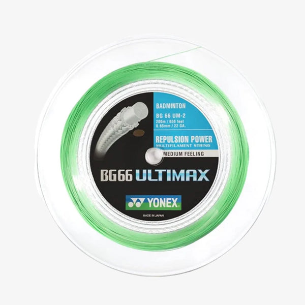 Yonex BG66 Ultimax Badminton String Pastel Green 200M