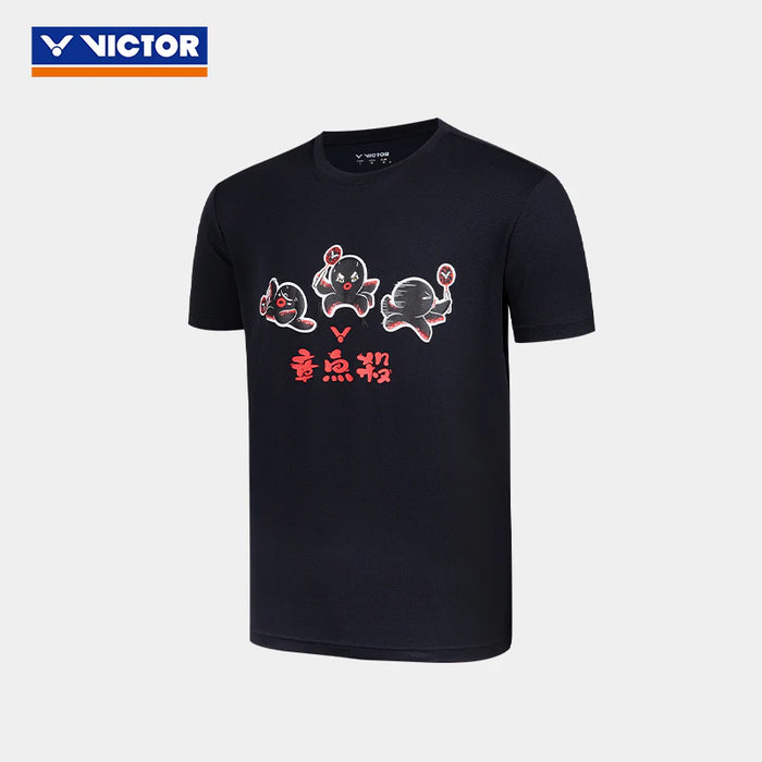 Victor Unisex Octopus Smash Sports Shirt T-50029 C Black