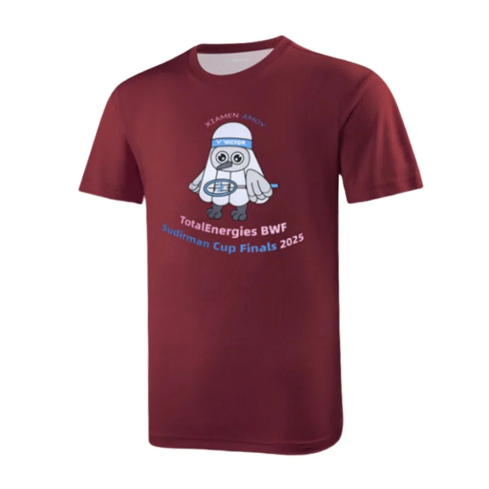 Victor 2025 Sudirman Cup Unisex T-Shirt T-SC2504 D Wine Red
