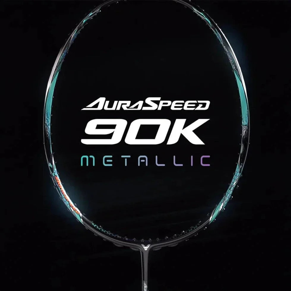 Victor Auraspeed 90K Metallic Badminton Racquet Silver/Green
