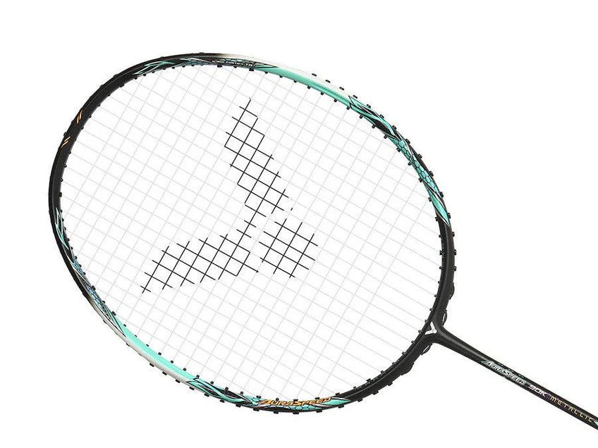 (EOFY SALE) Victor Auraspeed 90K Metallic Badminton Racquet 4UG5 Silver/Green