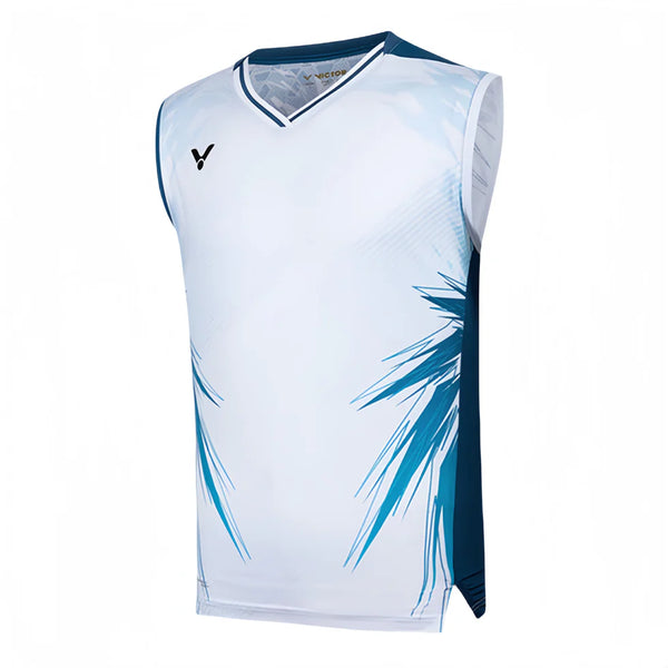 Victor LZJ Mens Tournament Sleeveless Top T-50008 AF White