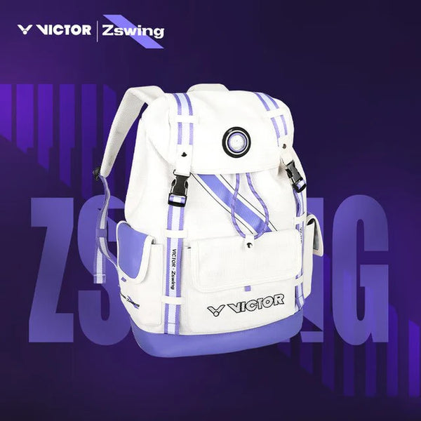 Victor × ZSW Backpack BR5056ZSW White/Purple