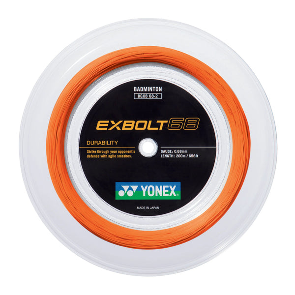 Yonex Exbolt 68 Badminton String Flash Orange 200M