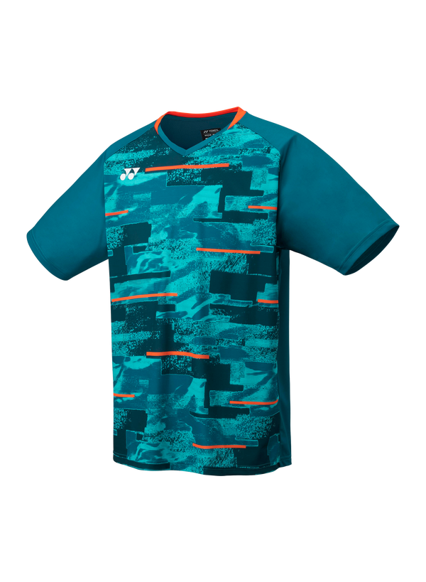Yonex 2025 Men's Crew Neck Shirt YM0034EX Blue Green