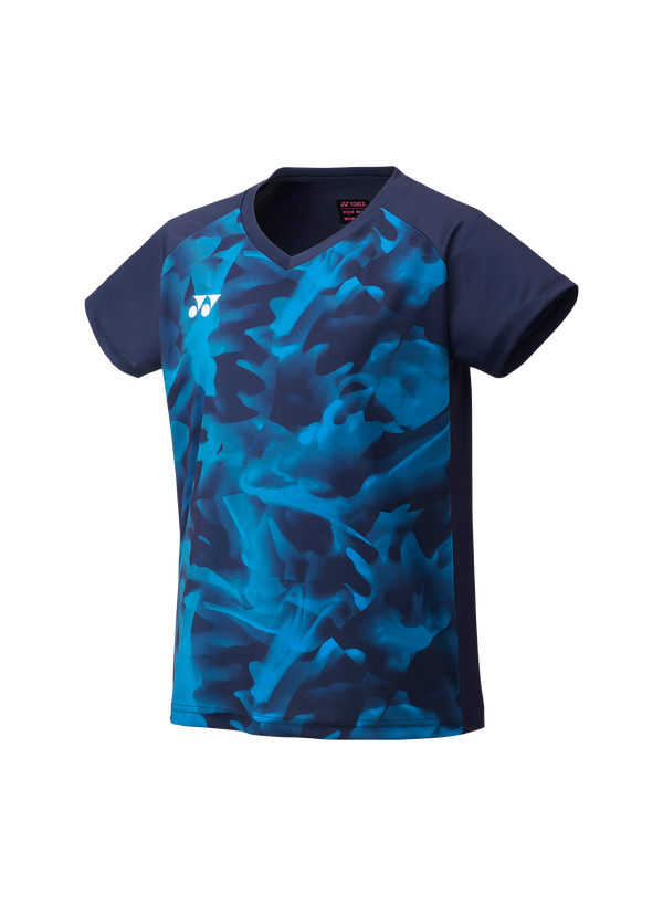 Yonex 2025 Women's Crew Neck Shirt YW0033EX Navy Blue