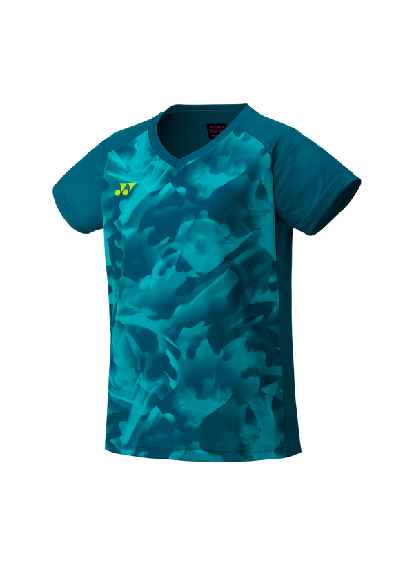 Yonex 2025 Women's Crew Neck Shirt YW0033EX Blue Green