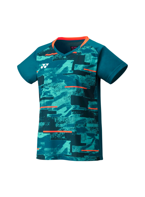 Yonex 2025 Women's Crew Neck Shirt YW0034EX Blue Green